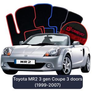 Velurové autokoberce OMEVO pro Toyota MR2 3 gen Kupé 2 dveře (1999-2007)