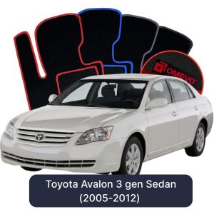Velurové autokoberce OMEVO pro Toyota Avalon 3 gen Sedan (2005-2012)