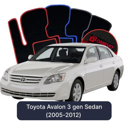 Velurové autokoberce OMEVO pro Toyota Avalon 3 gen Sedan (2005-2012)