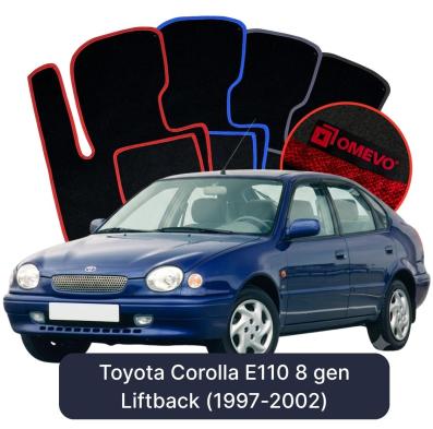 Velurové autokoberce OMEVO pro Toyota Corolla E110 8 gen Liftback (1997-2002)