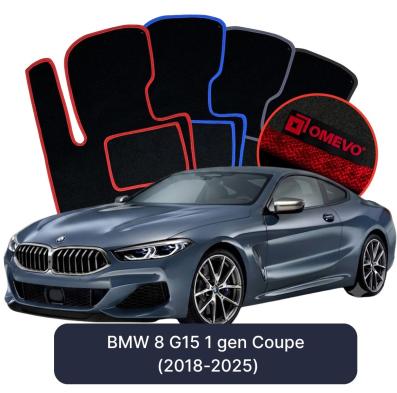 Velurové autokoberce OMEVO pro BMW 8 G15 1 gen Kupé (2018-2025)