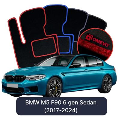 Velurové autokoberce OMEVO pro BMW M5 F90 6 gen Sedan (2017-2024)