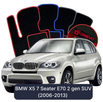 Velurové autokoberce OMEVO pro BMW X5 7 - místná E70 2 gen SUV (2006-2013)