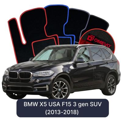 Velurové autokoberce OMEVO pro BMW X5 USA F15 3 gen SUV (2013-2018)