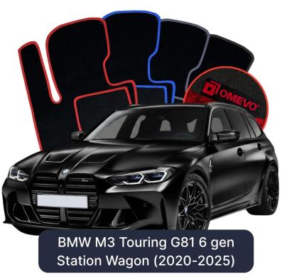 Velurové autokoberce OMEVO pro BMW M3 Touring G81 6 gen Kombi (2020-2025)