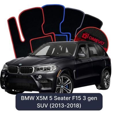 Velurové autokoberce OMEVO pro BMW X5M 5 místný F15 3 gen SUV (2013-2018)