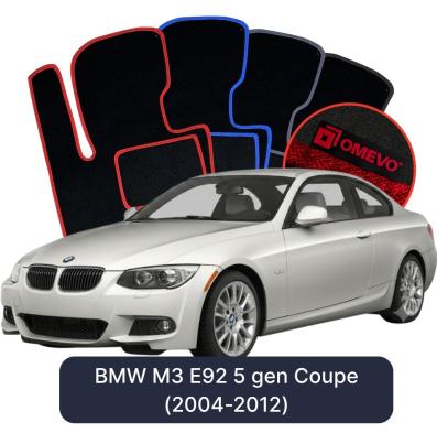 Velurové autokoberce OMEVO pro BMW M3 E92 5 gen Kupé (2007-2013)