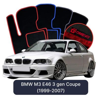 Velurové autokoberce OMEVO pro BMW M3 E46 3 gen Kupé (1999-2007)