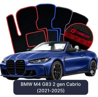 Velurové autokoberce OMEVO pro BMW M4 G83 2 gen Cabrio (2021-2025)