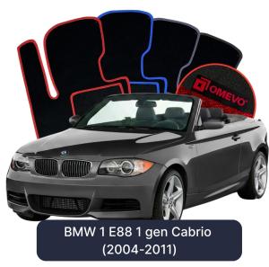 Velurové autokoberce OMEVO pro BMW 1 E88 1 gen Cabrio (2004-2011)