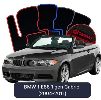Velurové autokoberce OMEVO pro BMW 1 E88 1 gen Cabrio (2004-2011)