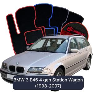 Velurové autokoberce OMEVO pro BMW 3 E46 4 gen Kombi (1998-2007)