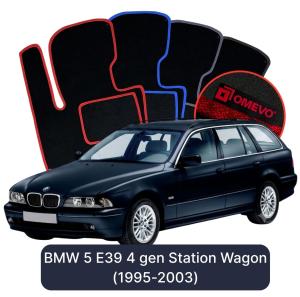 Velurové autokoberce OMEVO pro BMW 5 E39 4 gen Kombi (1995-2003)