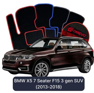 Velurové autokoberce OMEVO pro BMW X5 7 místný F15 3 gen SUV (2013-2018)