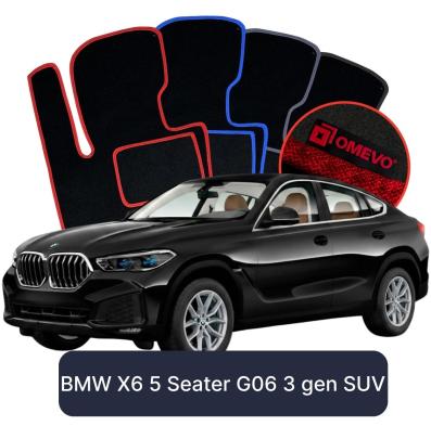 Velurové autokoberce OMEVO pro BMW X6 5 místný G06 3 gen SUV (2019-2025)