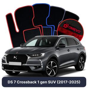 Velurové autokoberce OMEVO pro DS 7 Crossback 1 gen SUV (2017-2025)