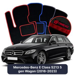 Velurové autokoberce OMEVO pro Mercedes-Benz E Třída S213 5 gen Kombi (2016-2023)