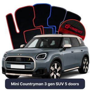 Velurové autokoberce OMEVO pro Mini Countryman 3 gen SUV 5-dveřový (2024-2025)