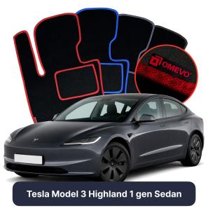Velurové autokoberce OMEVO pro Tesla Model 3 Highland 1 gen Sedan (2022-2025)