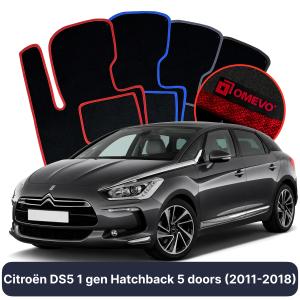 Velurové autokoberce OMEVO pro Citroën DS5 1 gen Hatchback 5 dveří (2011-2018)