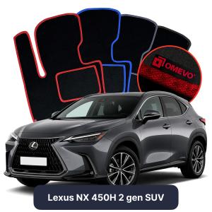 Velurové autokoberce OMEVO pro Lexus NX 450H 2 gen SUV (2021-2025)