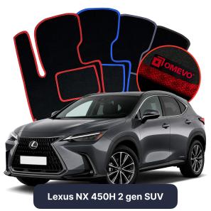 Velurové autokoberce OMEVO pro Lexus NX 450H 2 gen SUV (2021-2025)