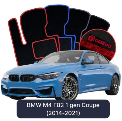Velurové autokoberce OMEVO pro BMW M4 F82 1 gen Kupé (2014-2021)