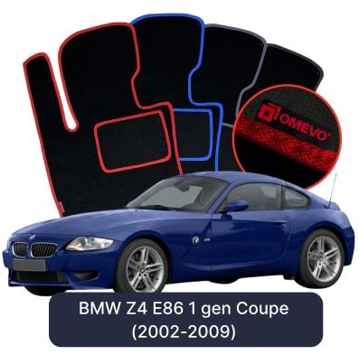 Velurové autokoberce OMEVO pro BMW Z4 E86 1 gen Kupé (2002-2009)