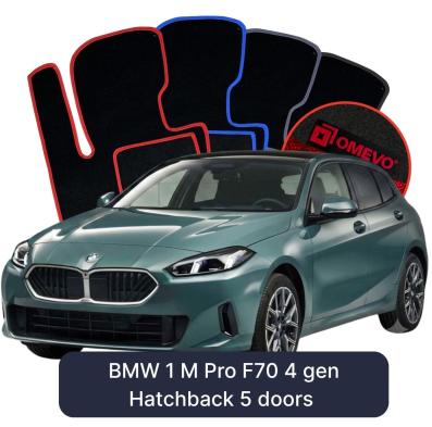 Velurové autokoberce OMEVO pro BMW 1 M Pro F70 4 gen Hatchback 5 dveří (2024-2025)