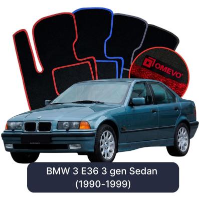 Velurové autokoberce OMEVO pro BMW 3 E36 3 gen Sedan (1990-1999)