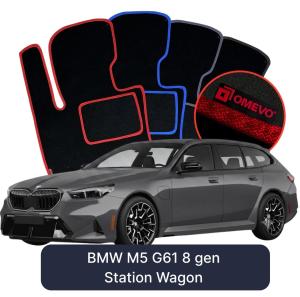Velurové autokoberce OMEVO pro BMW M5 G61 8 gen Kombi (2023-2026)