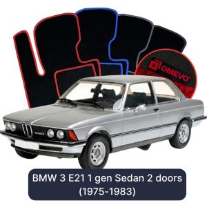 Velurové autokoberce OMEVO pro BMW 3 E21 1 gen Sedan 2 dveře (1975-1983)