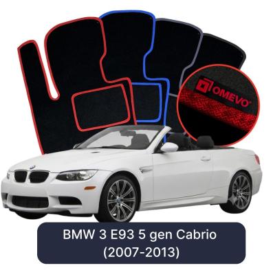 Velurové autokoberce OMEVO pro BMW 3 E93 5 gen Cabrio (2007-2013)