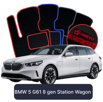 Velurové autokoberce OMEVO pro BMW 5 G61 8 gen Kombi (2023-2025)