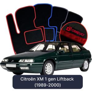Velurové autokoberce OMEVO pro Citroën XM 1 gen Liftback (1989-2000)
