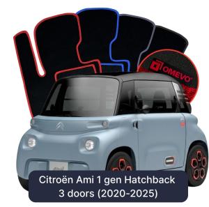Velurové autokoberce OMEVO pro Citroën Ami 1 gen Hatchback 3 dveře (2020-2025)