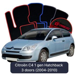 Velurové autokoberce OMEVO pro Citroën C4 1 gen Hatchback 3 dveře (2004-2010)
