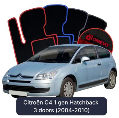 Velurové autokoberce OMEVO pro Citroën C4 1 gen Hatchback 3 dveře (2004-2010)
