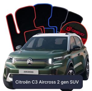 Velurové autokoberce OMEVO pro Citroën C3 Aircross 2 gen SUV (2024–2025)