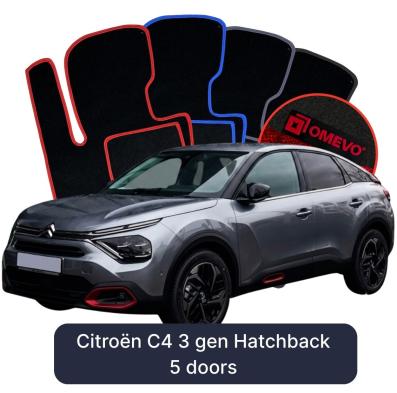 Velurové autokoberce OMEVO pro Citroën C4 3 gen Hatchback 5 dveří (2020-2025)