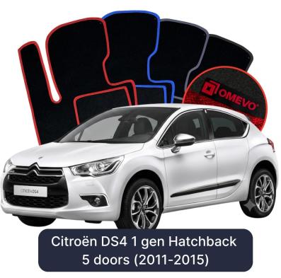 Velurové autokoberce OMEVO pro Citroën DS4 1 gen Hatchback 5 dveří (2011-2015)