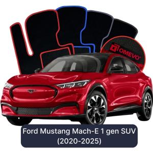 Velurové autokoberce OMEVO pro Ford Mustang Mach-E 1 gen SUV (2020-2025)