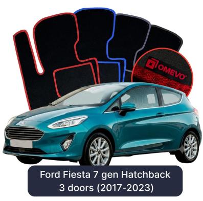 Velurové autokoberce OMEVO pro Ford Fiesta 7 gen Hatchback 3 dveře (2017-2023)