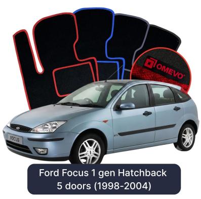 Velurové autokoberce OMEVO pro Ford Focus 1 gen Hatchback 5 dveřový (1998-2004)
