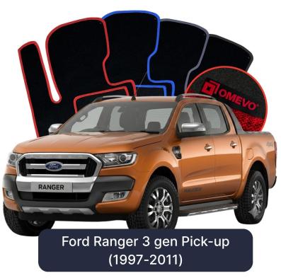 Velurové autokoberce OMEVO pro Ford Ranger 3 gen Pick-up (1997-2011)