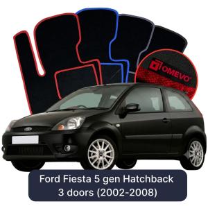 Velurové autokoberce OMEVO pro Ford Fiesta 5 gen Hatchback 3 dveře (2002-2008)