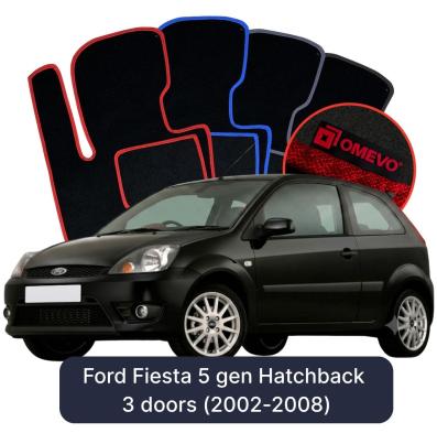 Velurové autokoberce OMEVO pro Ford Fiesta 5 gen Hatchback 3 dveře (2002-2008)
