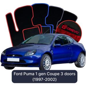 Velurové autokoberce OMEVO pro Ford Puma 1 gen Kupé 3 dveře (1997-2002)