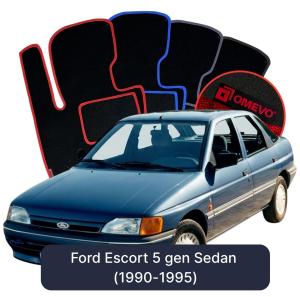 Velurové autokoberce OMEVO pro Ford Escort 5 gen Sedan (1990-1995)