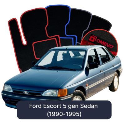 Velurové autokoberce OMEVO pro Ford Escort 5 gen Sedan (1990-1995)